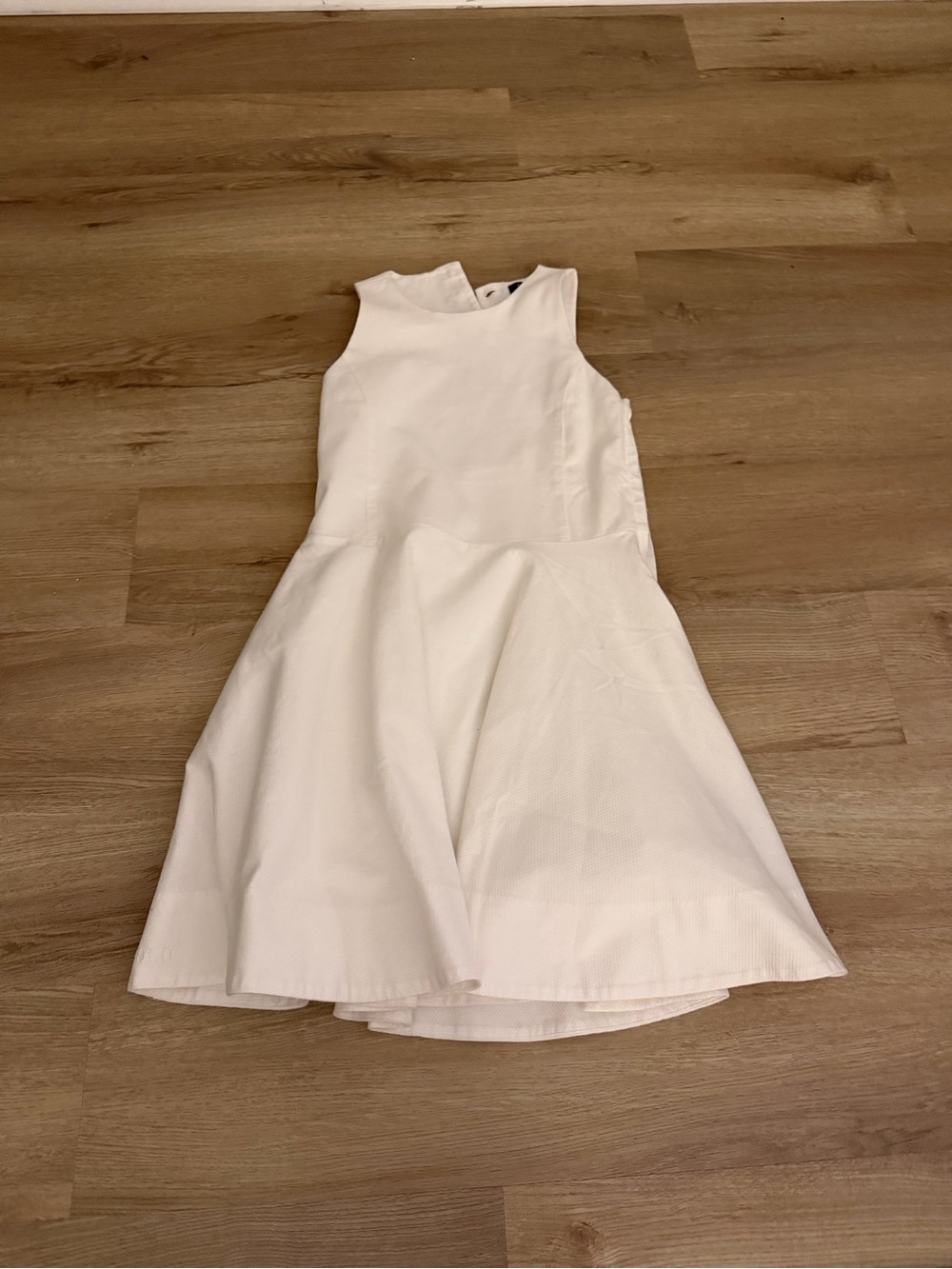 Polo by Ralph Lauren White Sleeveless Fit-and-Flare Girls Dress